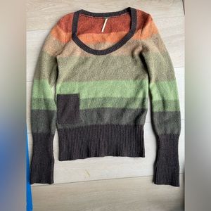 Free people wool striped sweater